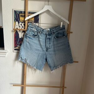 Reformation Raye Mid Rise 6” Jean Shorts- size 27